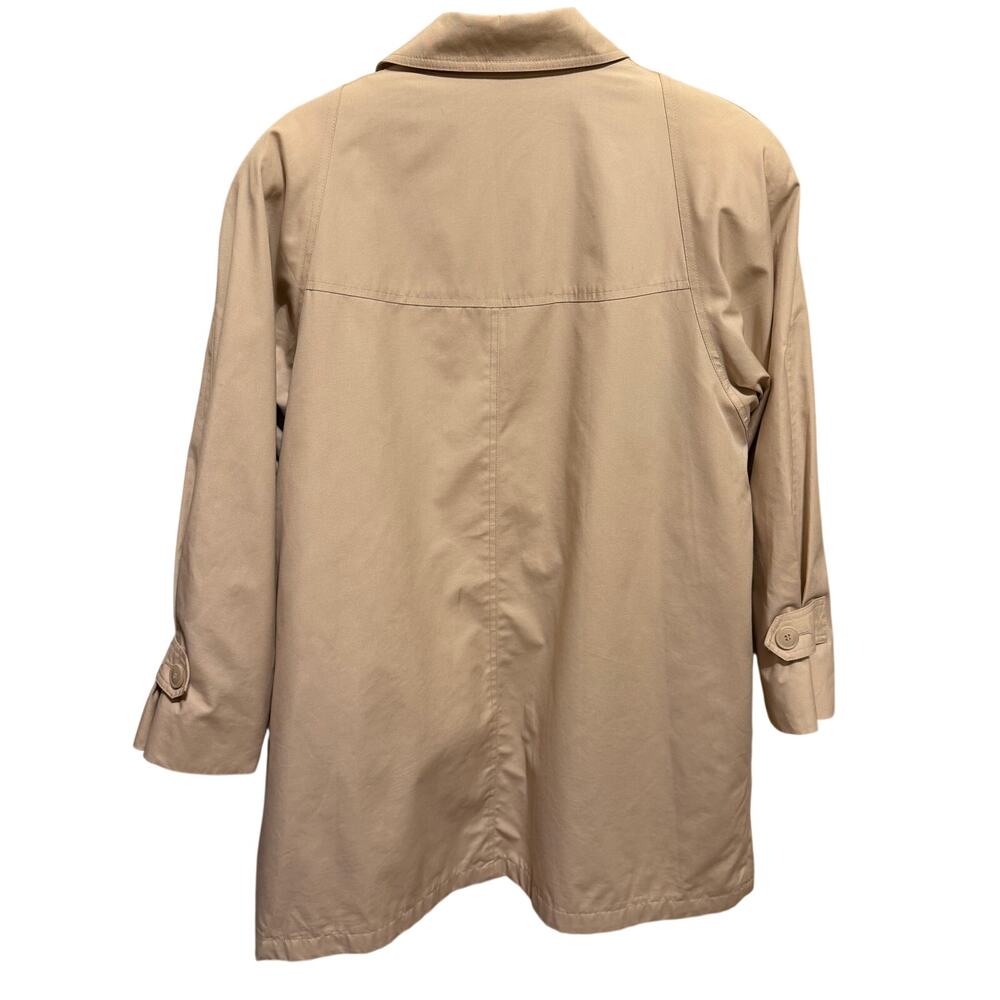 Vintage London Fog Womens 12 Reg Tan Raincoat Removable Liner Khaki Coat - Picture 6 of 15
